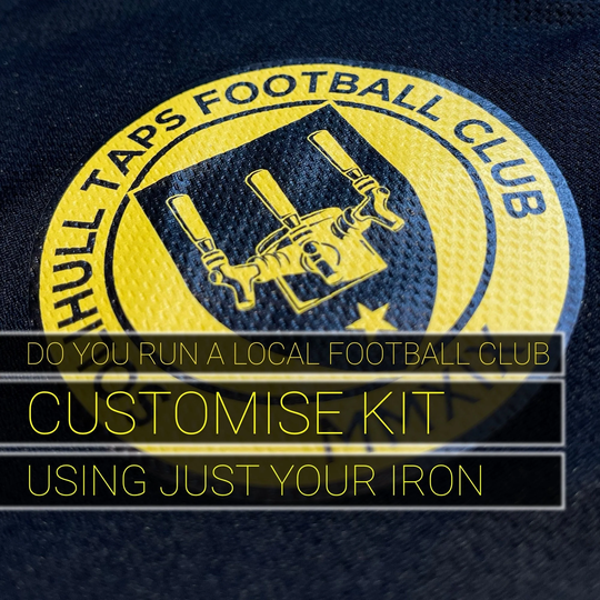 Do You Run A Local Youth Team Then Customise Kit Using An Iron, Iron On Badge, Transfer For Shirts, Sponsor, Sponsor To Shirt
