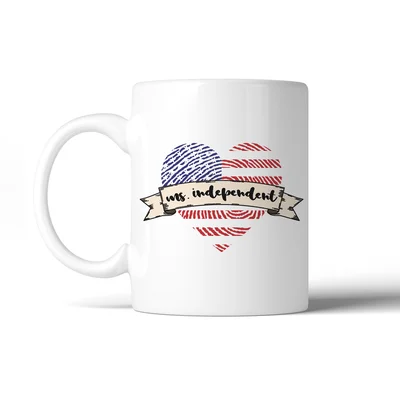 Nels Ms. Independent Heartprint Coffee Mug
