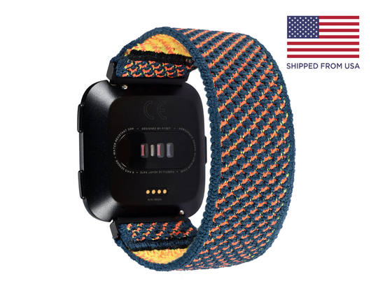 Tefeca Air Series Breathable Knit Sport Loop Band For Fitbit Versa/2 Lite Se-Sea