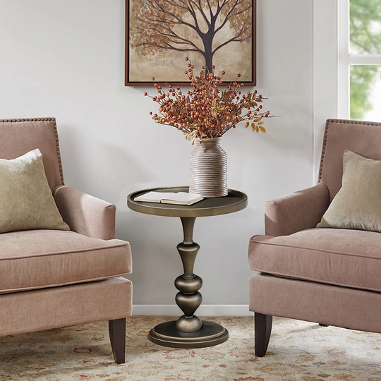 Madison Park Heidi Pedestal Accent Table