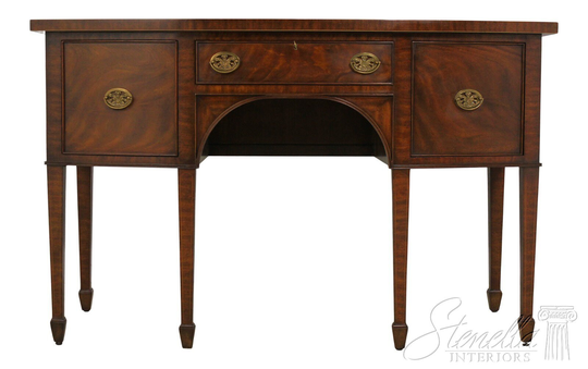 L55752Ec Maitland Smith Bow Front Federal Mahogany Sideboard