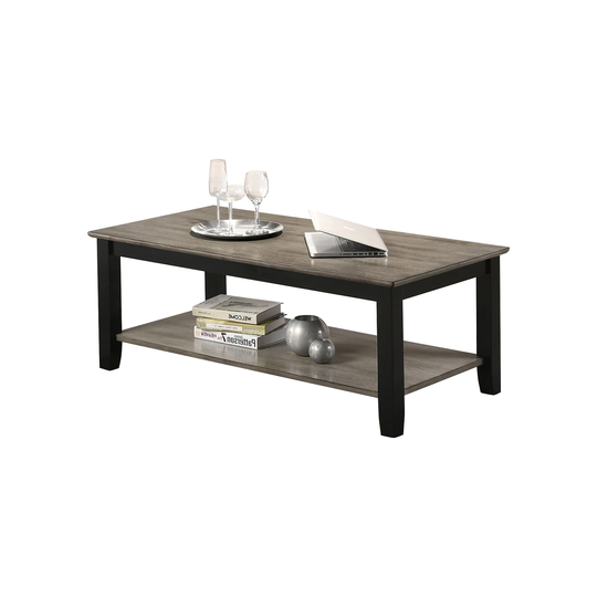 Rectangular Table Top Brown End Table One Open Shelf Sturdy Support With Solid Wood Legs,Size 22" X 24" X 22"H