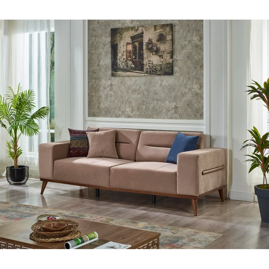 Canga 92" Wide Square Arms Sofa