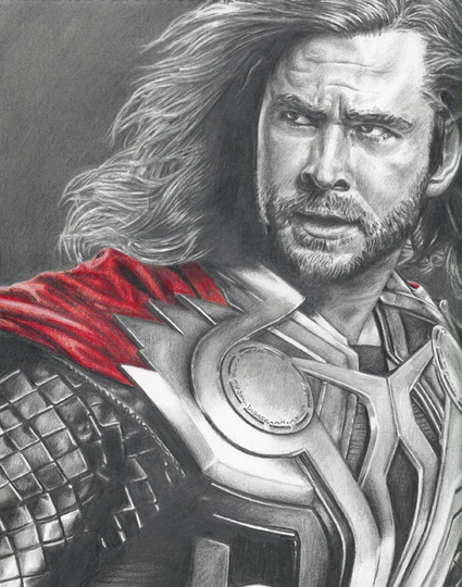 Drawing Of Thor | Chris Hemsworth From Avengers