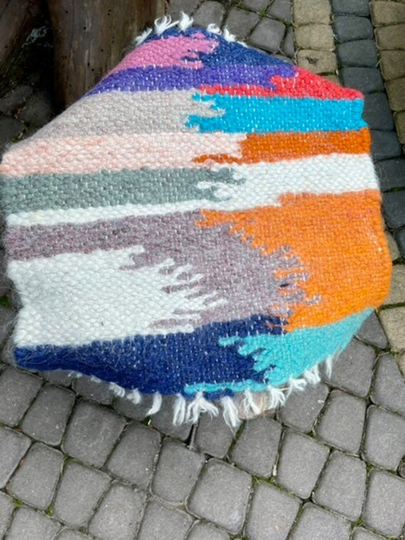 Wool Chair Pad Seat Cover Woven Throw Saddle Stool Cushion Garden Dining Scandinavian Kitchen Decor