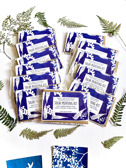 Party Favors, Mini Art Kit Party For Kids, Pack Mini Cyanotype Kit, Elemental Leaf