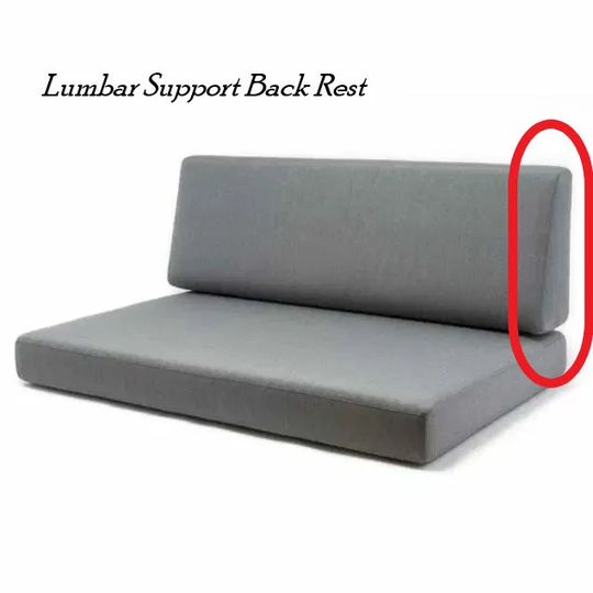 Outdoor Bench With Backrest, Balcony Bolster Pillow, Patio Cushion Covers Pads Chairs Any Size - Cover + Foam Water Resistant