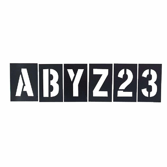 CH Hanson 2 In. Plastic Stencil Set (46 Piece) - 1 Each