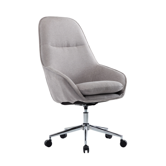 Porthos Home Kasi Fabric Office Chair, Casters and Footers Both Included