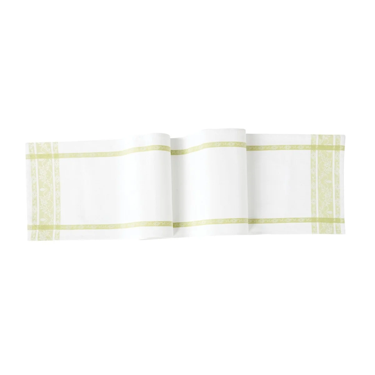 13" x 72" Rose Trellis Jacquard Peridot Table Runner - 13" x 72"