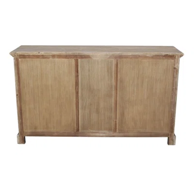 63" Wide 4 Drawer Solid Wood Sideboard