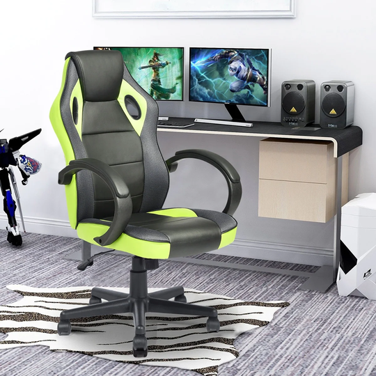 Gaming Office Chair with Fabric Adjustable Swivel Gaming Chairs