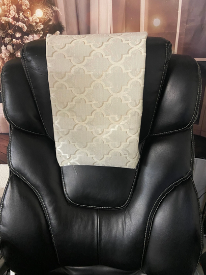 14" By 30" Moroccan Damask, Sofa, Loveseat, Chaise, Theater Seat, Rv Cover, Chair Caps, Headrest Pad, Recliner Head Protector