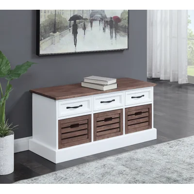 Acworth Wood Drawer Storage Bench
