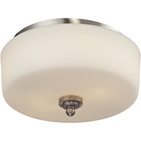 Avery Home Lighting Cardinal 2-light Matte Opal Flush Mount