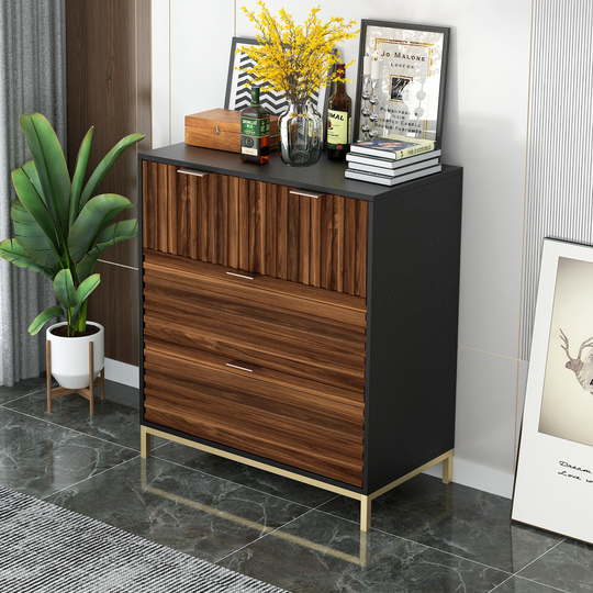 4 Drawer Storage Cabinet With Metal legs
