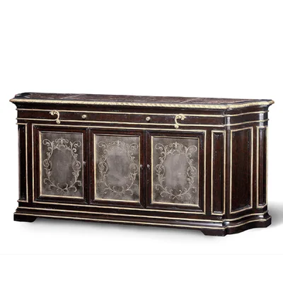 Piazza 90" Wide Beech Solid Wood Sideboard
