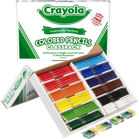 Wholesale Crayola BULK Colored Pencils: Discounts on Crayola 240 Count Colored Pencils Classpack - 12 colors CYO688024