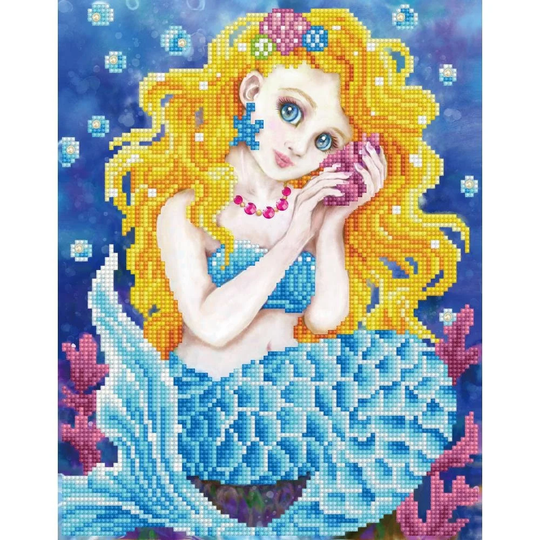 Diamond Dotz Sounds Of The Sea Intermediate Facet Art Kit ~ Dotting Painting Mermaid