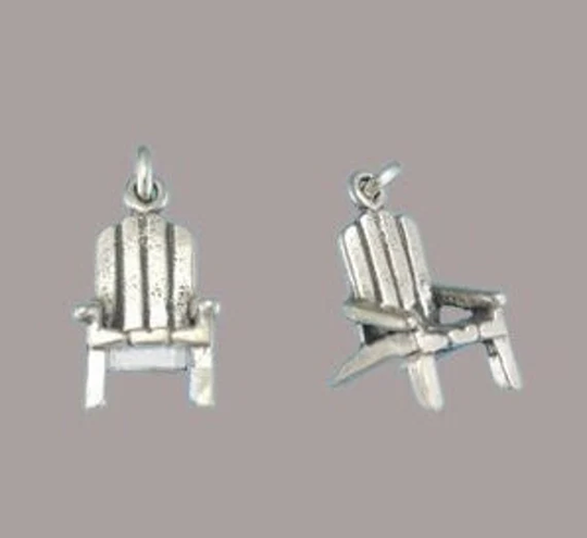 sterling Silver Adirondack Chair Charm Pendant