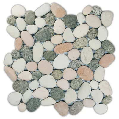 Sumatra Random Sized Natural Stone Mosaic Tile in Mixed Island