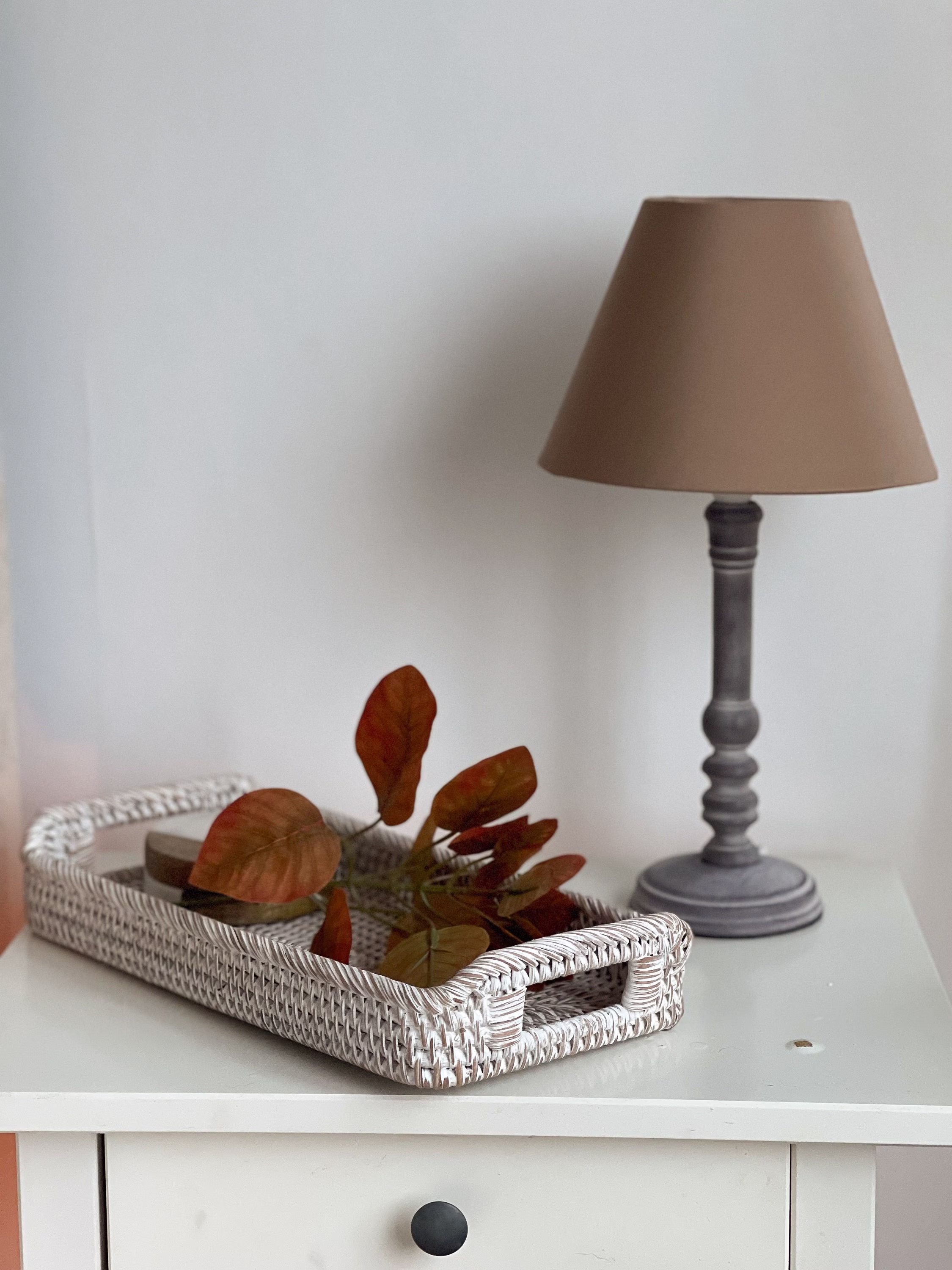 Taupe Wooden Lamp | Table