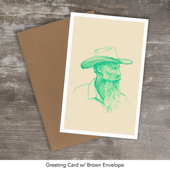 Greeting Card // Cowboy - Colored Pencil Drawing