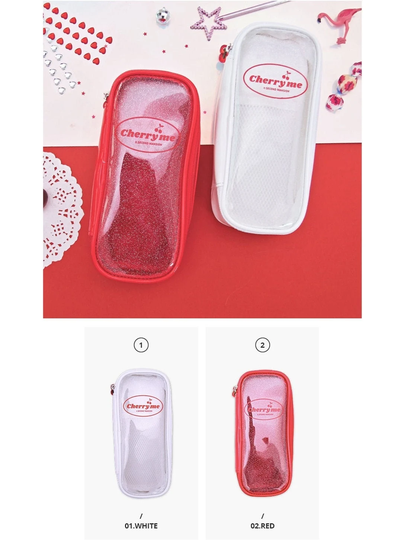 Cherry Me Twinkle Pencil Case/Pen Case Pouch Cosmetics Brush Makeup Bag School Supplies