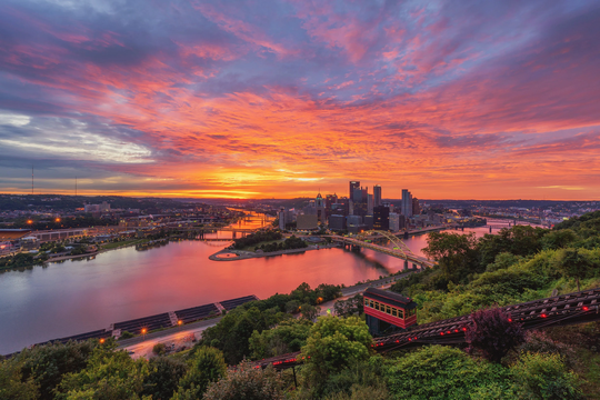 A Colorful Morning On The Mount - Canvas Print