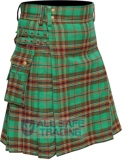 Scottish Mens Utility Kilt, Tara Murphy, Highland Men's Handmade Tartan Kilt, Kilt For Men, Traditional Gift