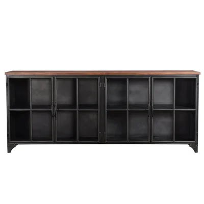 95" Wide Wood Sideboard