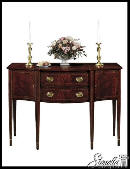 L39803 Henkel Harris Model #2356 Federal Inlaid Mahogany Sideboard