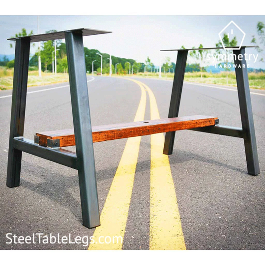 The "Timberline' Custom Metal Table Base - Dining Height/Bar Height Whole Base Wood Not Included