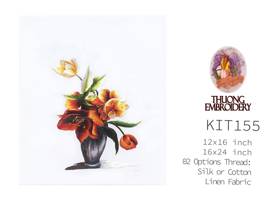 Kit 155 Hand Embroidery More 30% Threads