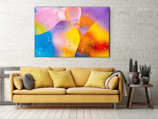 Colorful Optical Illusion Art, 3D Effect Abstract Fluid Art Poster, Print, Canvas, Splash