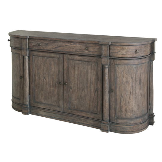 Hekman Furniture Lincoln Park Curved Sideboard Buffet - 38 inches high x 72 inches wide x 18 inches deep