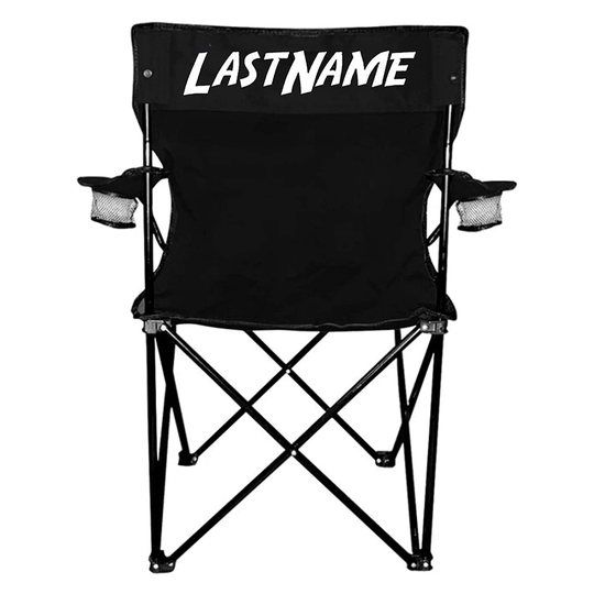 Folding Camping Chair With Custom Last Name