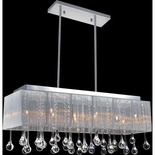 Giuseppe Lighting 5005P40C(SC) 14 Light Chandelier Water Drop Chrome - Exact Size
