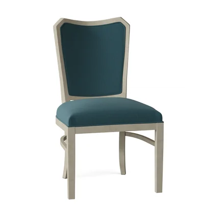 Wallace Upholstered King Louis Back Side Chair
