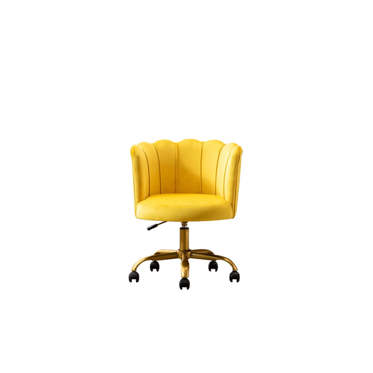 Prelife Velvet Adjustable Swivel Armchair