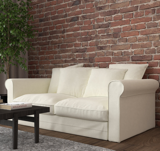 Grönlid 2 Seat Sofa Bed Cover, Handmade Natural Linen Slipcover - Custom Made To Fit Ikea Gronlid Seater Sleeper Couch