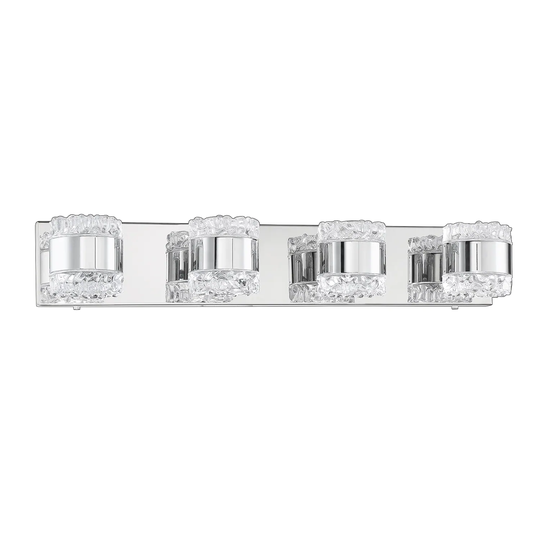 Bazil 4-Light Chrome Vanity Light