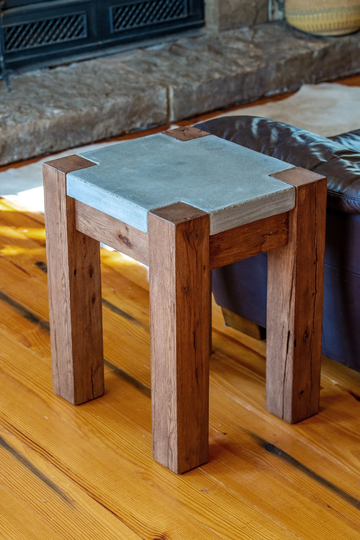Concrete Oak Table Modern Rustic