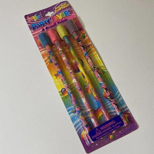 Vintage Lisa Frank Max Splash Whale Markie Unicorn Dolphins Cake Birthday Pencil Prints Party Favors