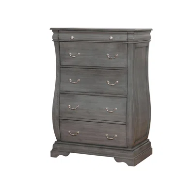 Rosemarie Transitional Wood 5 Drawers Chest