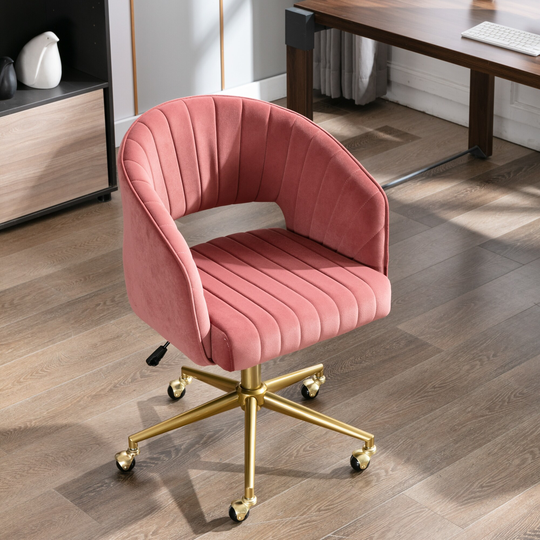 Home Office Task chair wheels, Leisure Retro Home Office Modern Swivel Accent Chair