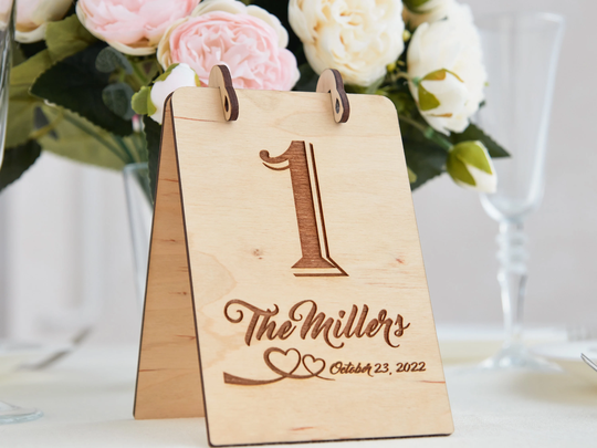 Wedding Table Numbers, Personalized Decor, Number Signs, Reception Signs