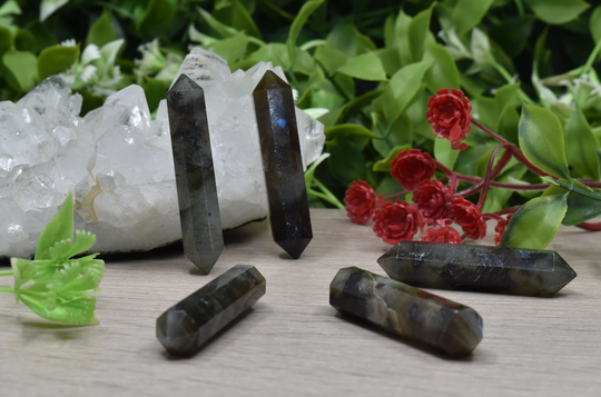 Labradorite Double Terminated Crystal Point Pencil Pencils