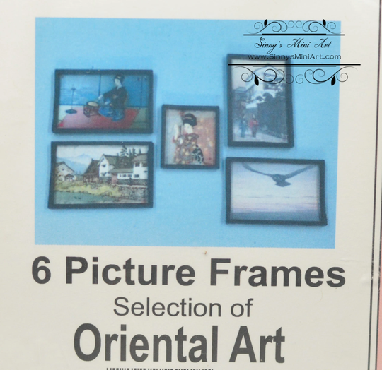 112 Six Picture Frames Selection Of Oriental Art Kit Di Df168
