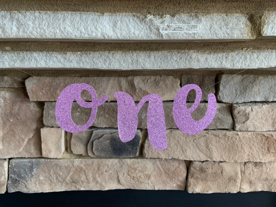 Purple High Chair Banner | One Mermaid First Birthday Photo Shoot